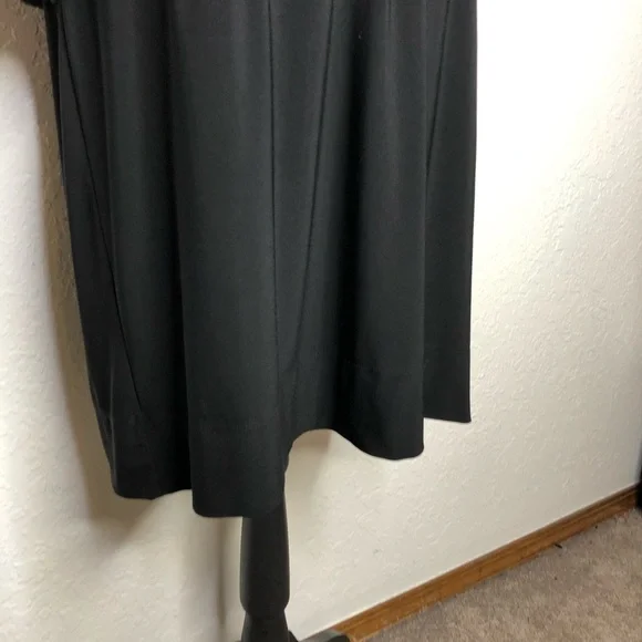 WHBM black batwing button sleeve blouson dress size Extra Large XL - Picture 4 of 16